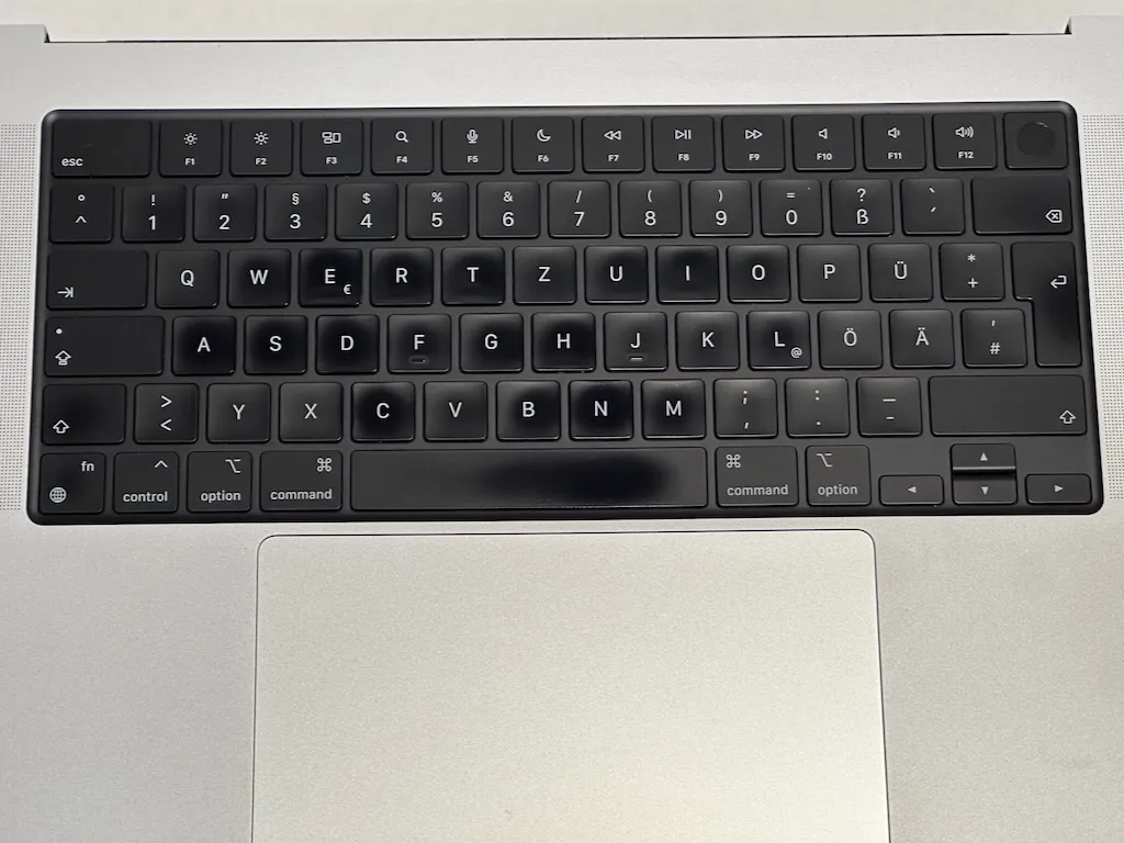 QWERTZ toetsenbord lay-out MacBook