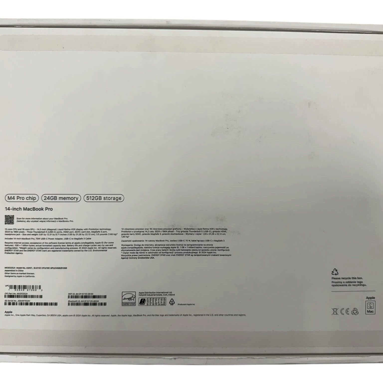 MacBook Pro 14 inch  2025 refurbished Grade A — φωτογραφία 3