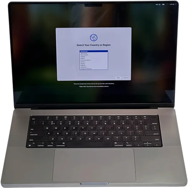 MacBook Pro 16 inch 2021 M1 Pro 10-core 16GB 512GB – refurbished – goede staat | iMac and More